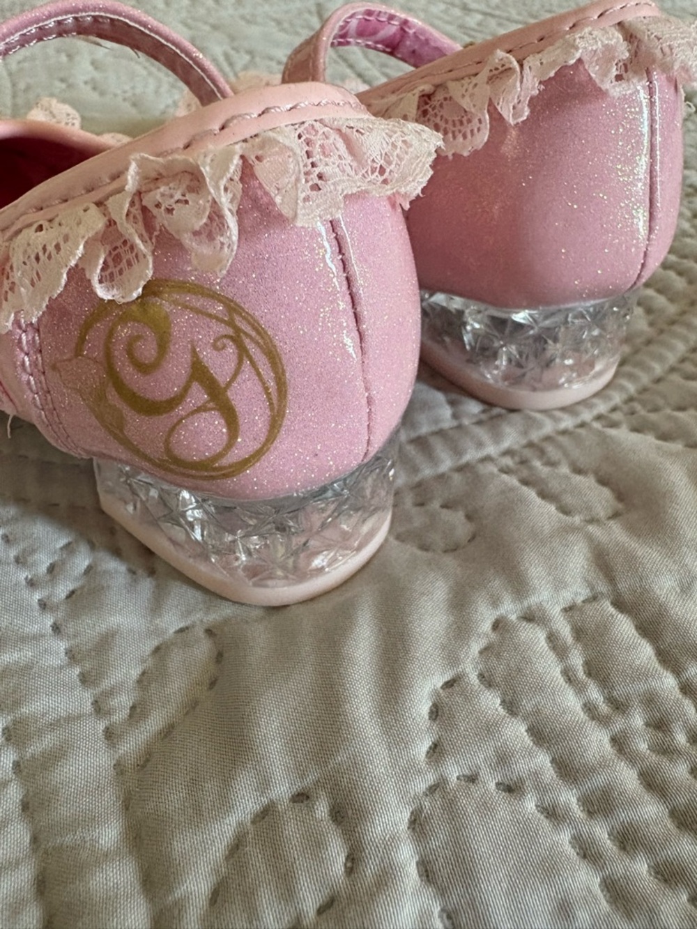 Toddler Girls Pink Lace Mary Jane Dress Shoes - Picture 3 of 7